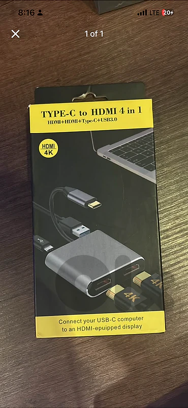 Type c to hdmi 4 in 1