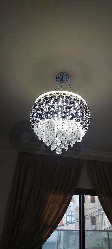 Crystal chandelier ceiling light modern led