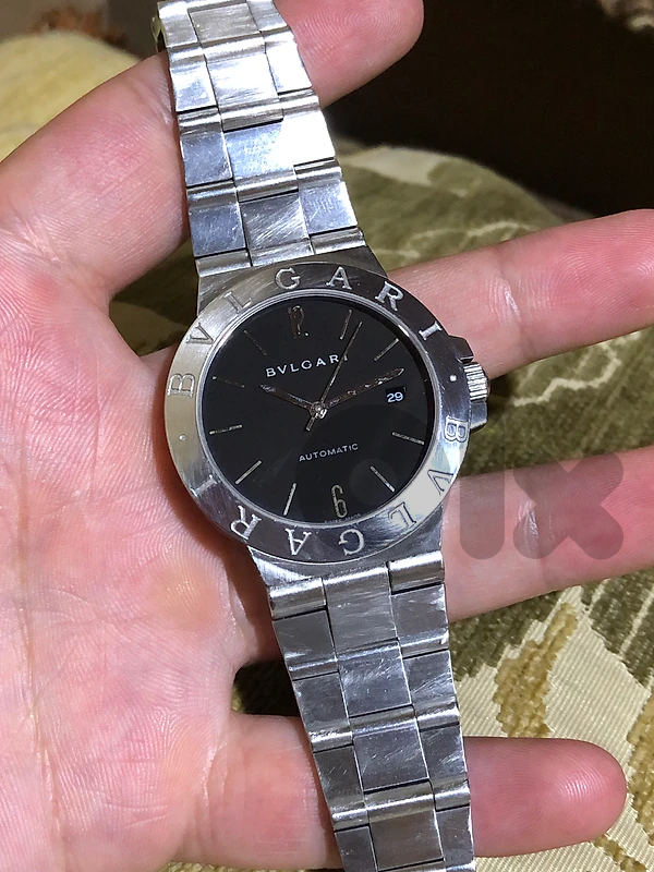 BVLGARI AUTOMATIC WATCH SWISS MADE SWITZERLAND ORIGINAL ETA MOVMENT 40MM WORKING FINE