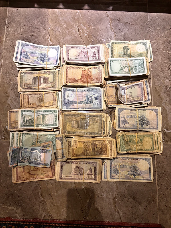 Old Lebanese Liras