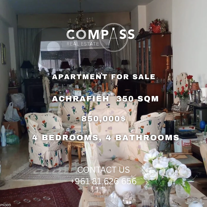 Apartment for sale in achrafieh in carre d'or 350 SQM Apartment for sale in achrafieh in carre d'or 350 SQM