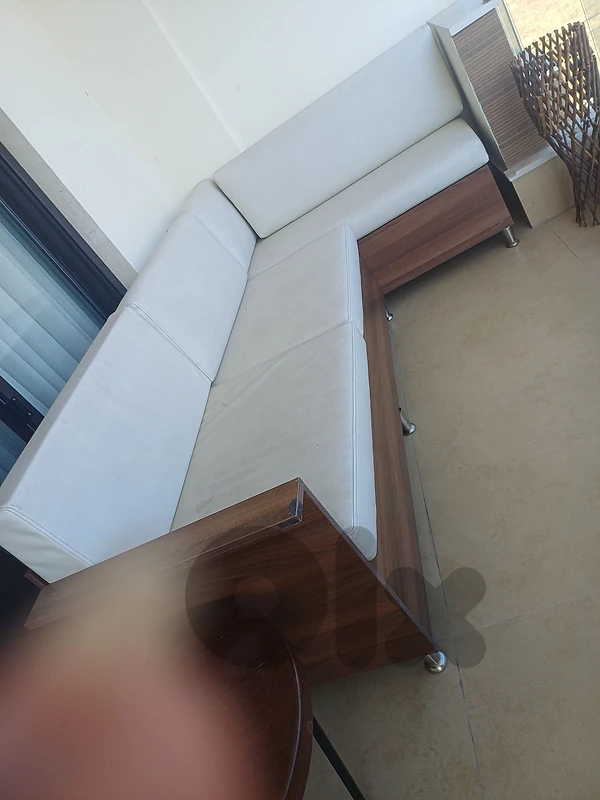 Outdoor/Indoor Corner Sofa – Wooden Frame