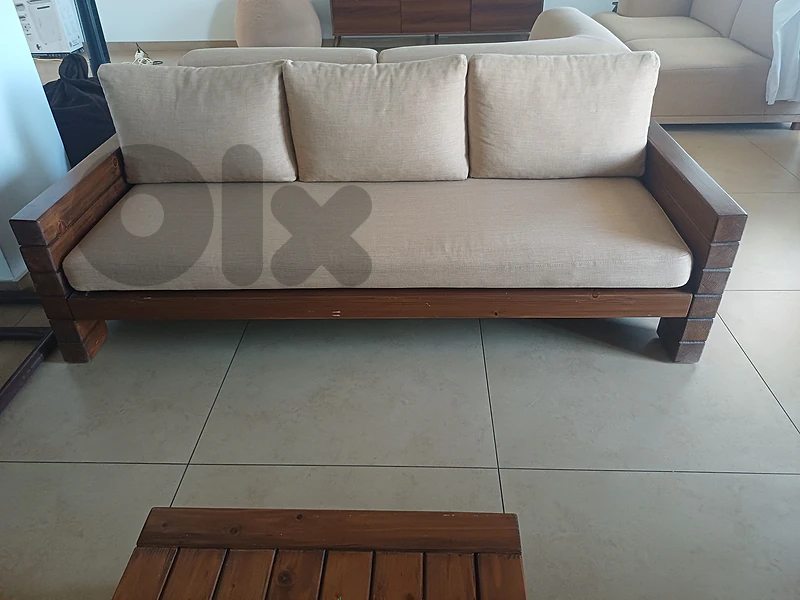 premium boho Set – 3 Seater + Armchair + Coffee Table