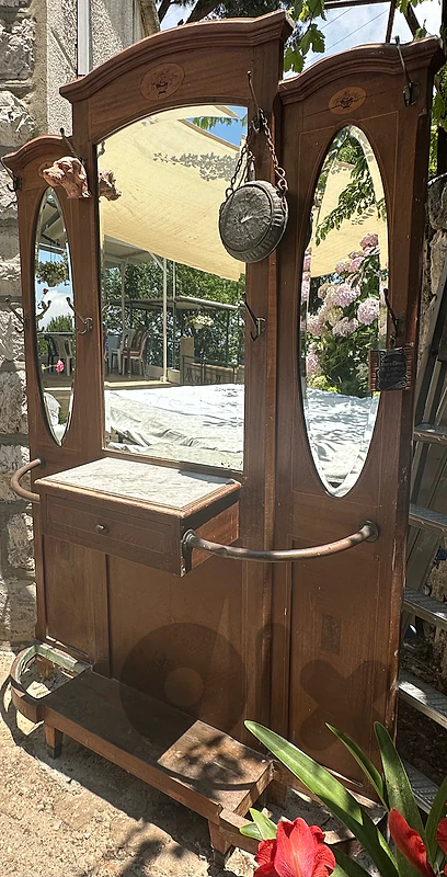 Vintage dressing hall stand / entryway mirror