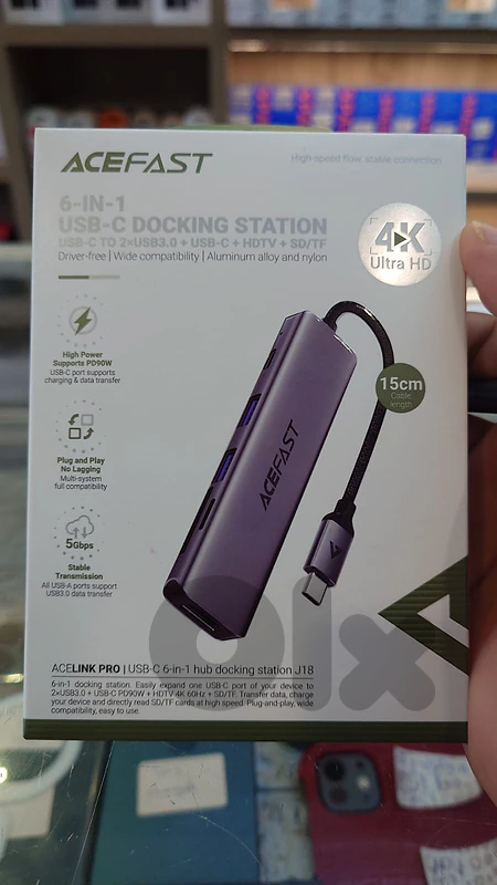 Acefast acelink usb-c 6-in-1 hub docking station j18