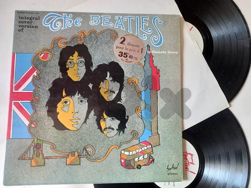 Beatles songs covered by the Carnaby group 2 x vinyl combination