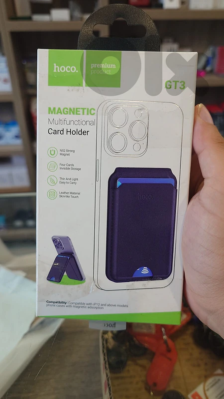 Hoco gt3 magnetic multifunctional card holder