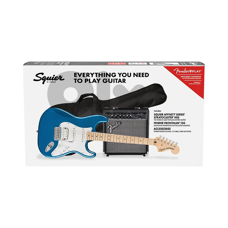 Fender 0372820602 Squier Affinity Series Stratocaster HSS Electric Guitar Pack