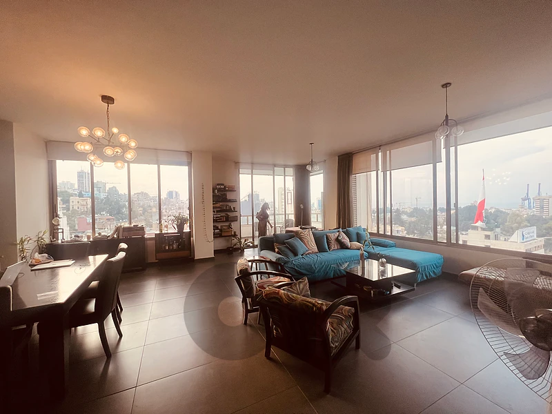 Mar Mkhayel Modern 200m2 FOR RENT Seaview 2 Parkings