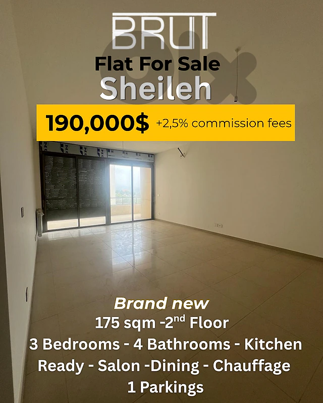 Brand new 175 Sqm Flat for salenin Sheileh