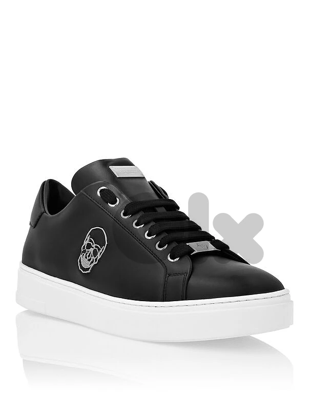 Nappa Leather Lo-Top Sneakers Skull - Philipp Plein