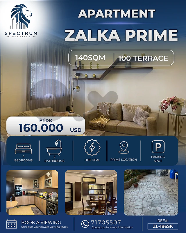 HOT DEAL!! 3 BEDS  APARTMENT IN ZALKA WITH TERRACE  (ZL-186)
