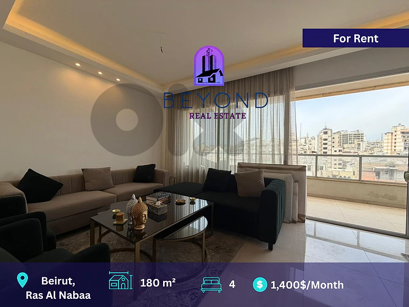 New Listing!  Furnished high end apartment in a new building in Ras Al