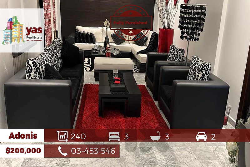Adonis 240m2 | Fully Furnished | Excellent Condition | Spacious Flat |