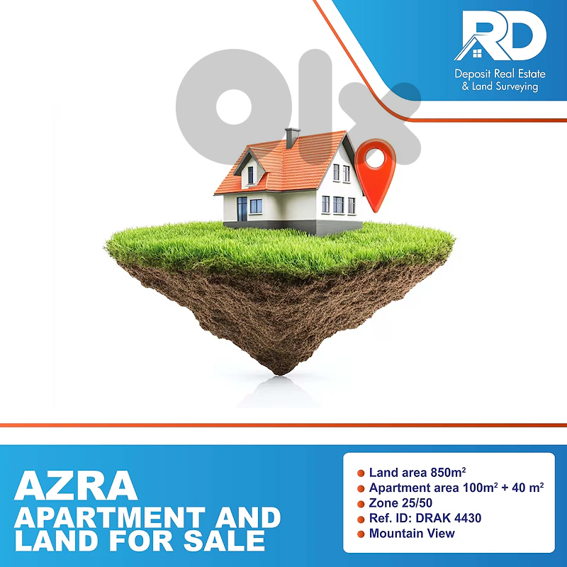 Catchy house + land at azra for sale- بيت رائع مع أرض للبيع في العذرا