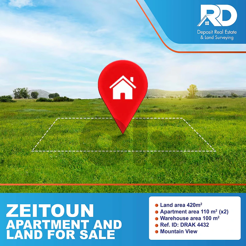 Land and apartment for sale at zeitoun - أرض وبناية للبيع في زيتون