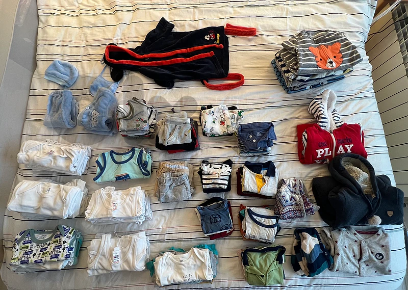 Baby boy clothes 12-18 months and 18-24 months: 118 pieces