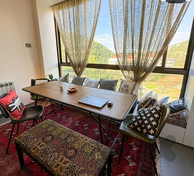 106 SQM Decorated Apartment in Zikrit, Metn with Mountain View
