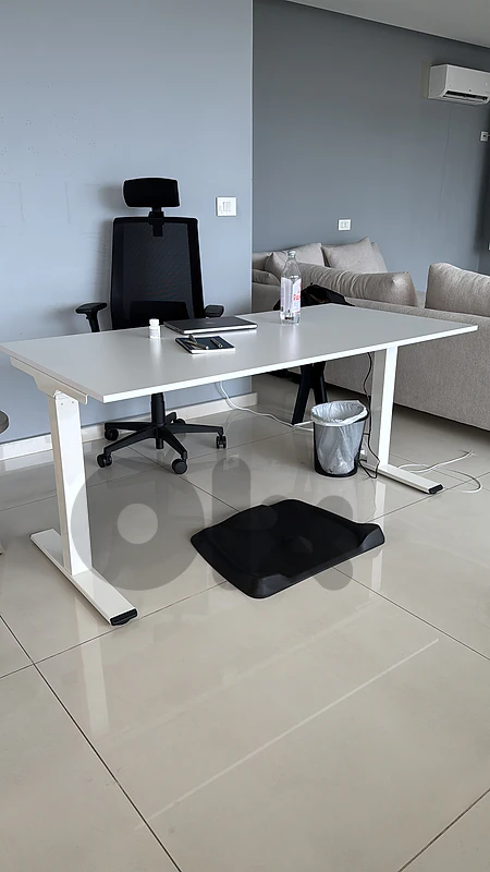 adjustable height office desk 80x160cm