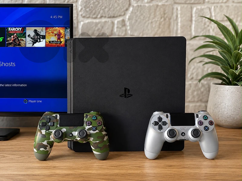 Ps4 Slim 1000Gb معدلة مع 22 لعبة