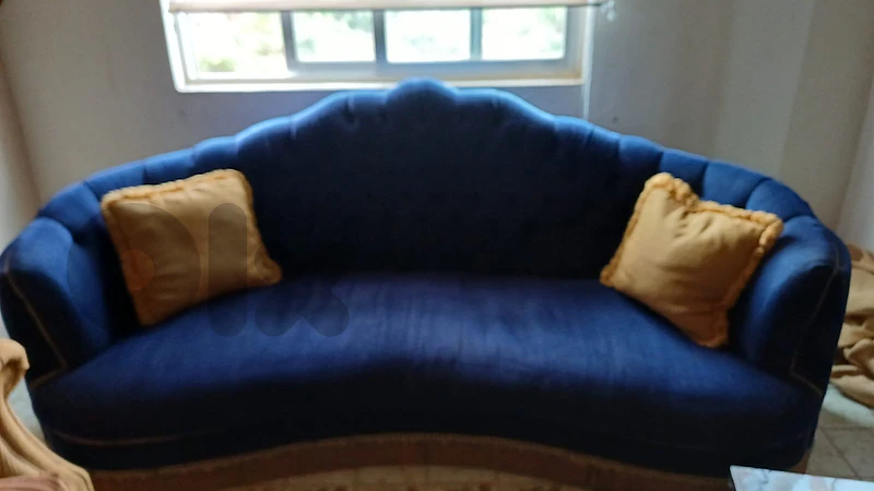 blue sofa