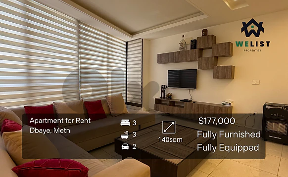 Apartment for Rent in Dbayeh, Metn