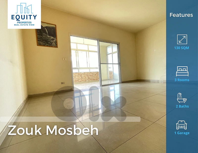 130 SQM Apartment For Rent In Zouk Mosbeh شقة للإيجار #RK51525