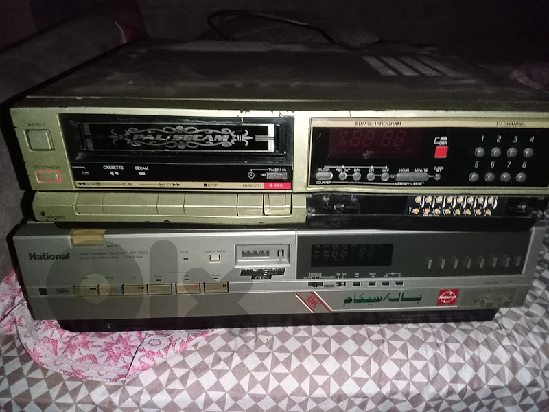 national vcr vhs-sanyo betamax(for parts)