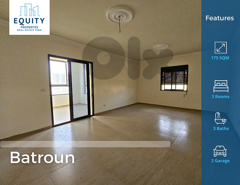 175 SQM Apartment For Sale In Batroun شقة للبيع #CT52098