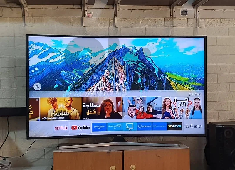 شاشه 55انش سامسونج كيرف اورجينال فل سمارت 4k بعدو جديد