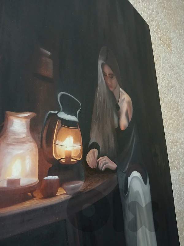 oil painting tablo big size 120×80 لوحة الوان زيتية