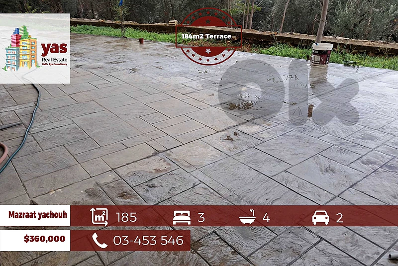 Mazraat Yachouh 185m2 | 184m2 Terrace | Super Luxury Flat | JO/EW |