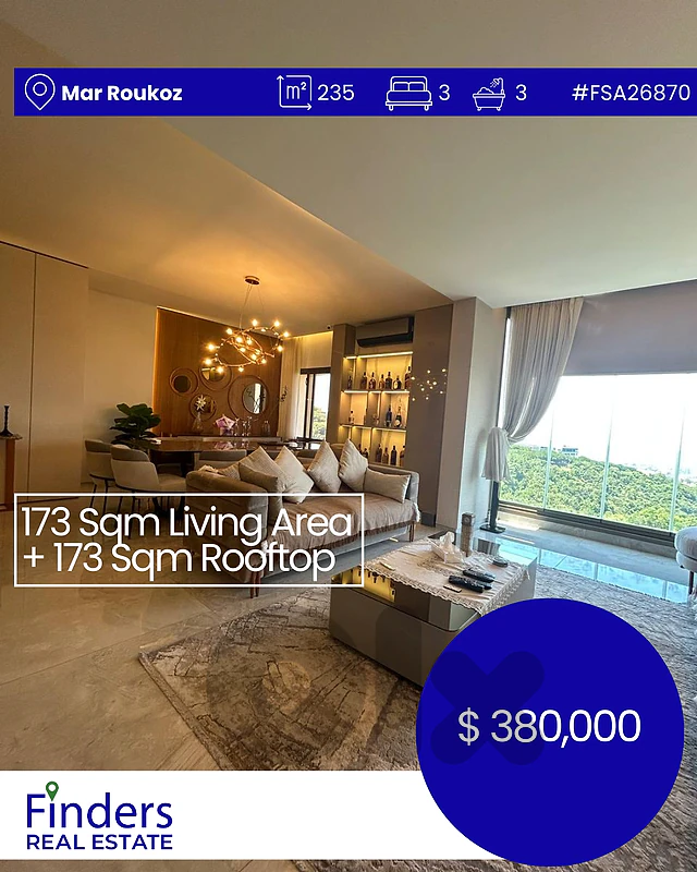 Apartment for sale in Mar Roukoz! شقة للبيع في مار روكز!