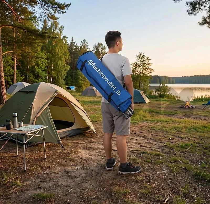 Portable Folding Camping Chair with Sunshade Canopy & Cup Holder