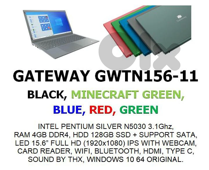 Gateway laptops available in different colors! New arrival!