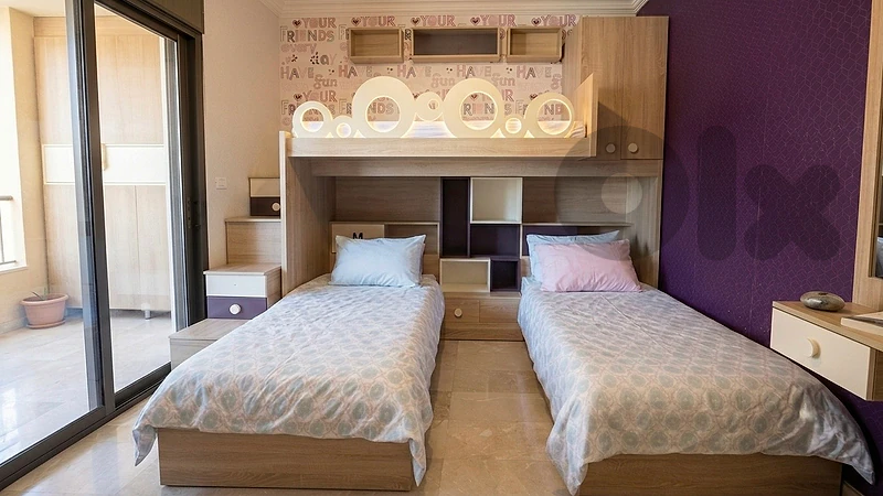 طقم ٣ تخوت خشب  وجوارير / Premium 3-Bed Loft & Storage Set