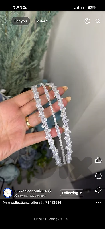 Elegant Crystal Tiara / Headband