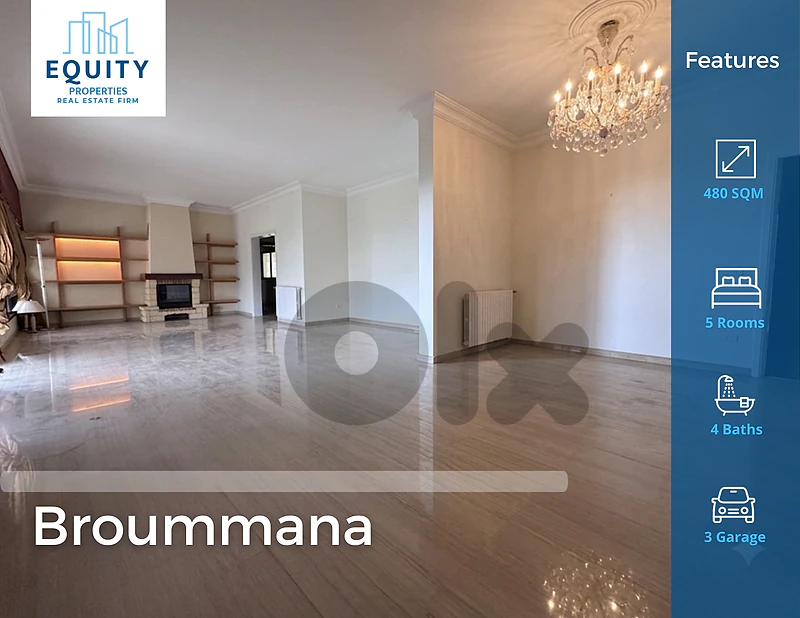 480 SQM Apartment With 100 Terrace For Sale In Broummana #RH52190