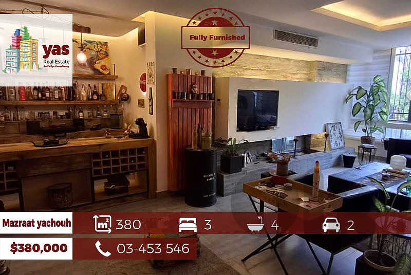 Mazraat Yachouh 380m2 | Decorated | Furnished | Quiet Area | PED |