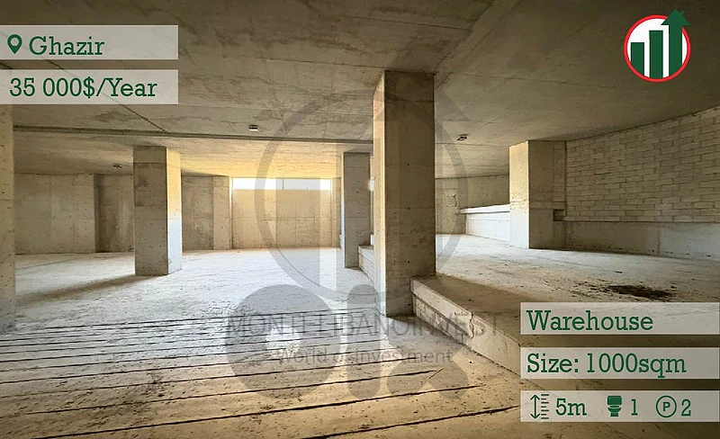 INDUSTRIAL WAREHOUSE FOR RENT IN GHAZIR!!