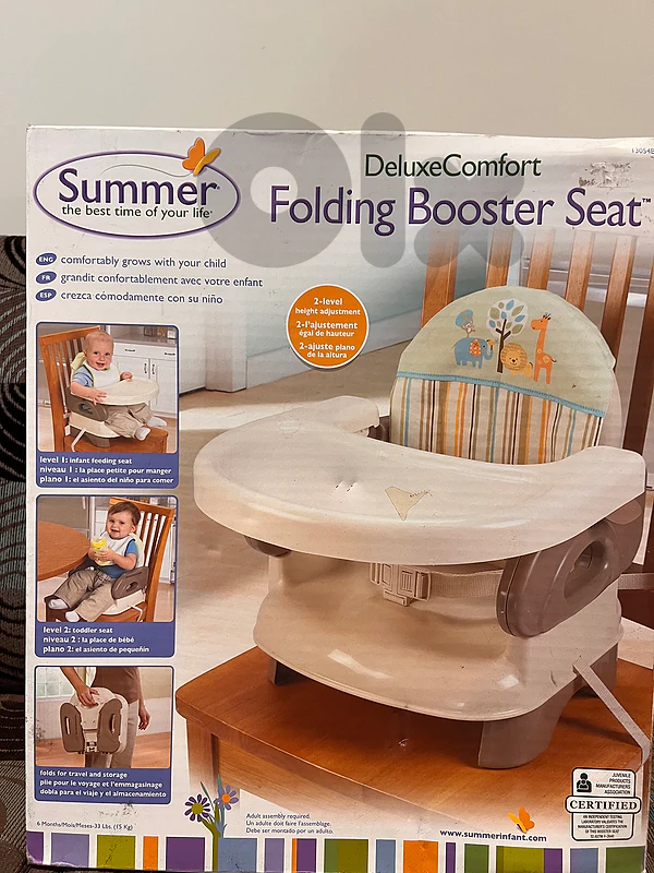 deluxe comfort folding booster seat