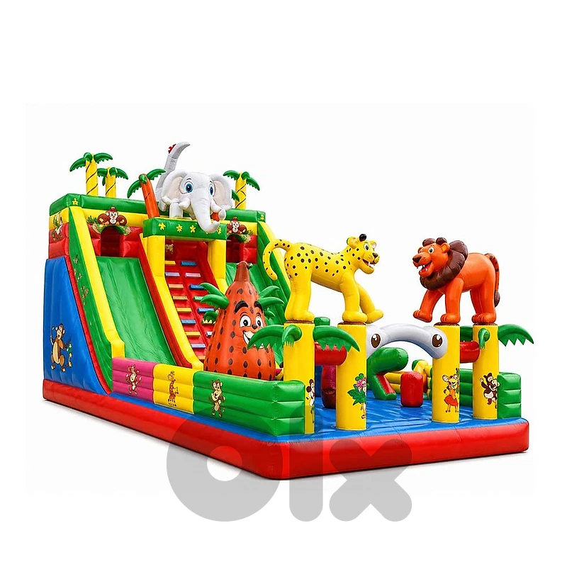 Safari Themed Inflatable Outdoor Slide 1200 x 600 x 700 CM - زحليطة