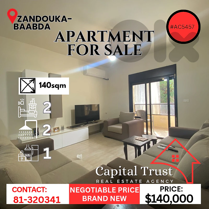 Apartment For Sale In Zandouka  شقة للبيع في زندوقة قابلة للتفاوض