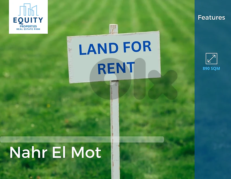 890 SQM Land For Rent In Nahr El Mot Prime Location #RH523133
