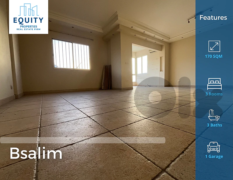 170 SQM Apartment For Rent In Bsalim شقة للإيجار #RH52450