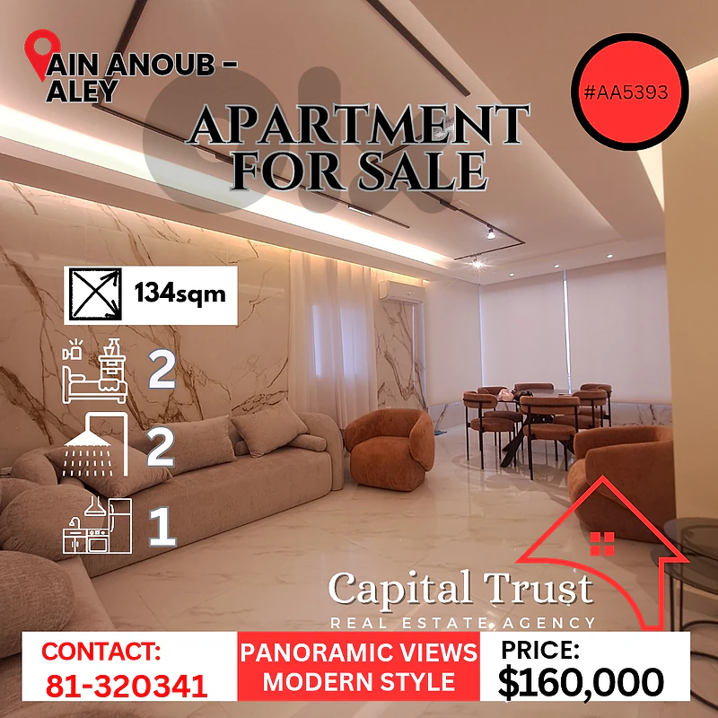 Apartment For Sale In Ain Anoub شقة للبيع في عين عنوب
