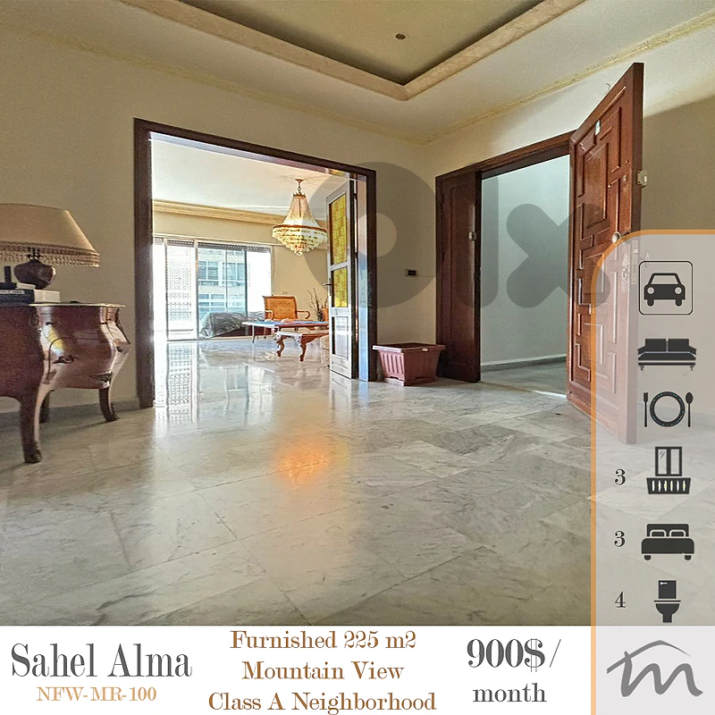 Sahel Alma | Furnished & Equipped 225m² | Great BLDG Condition | View