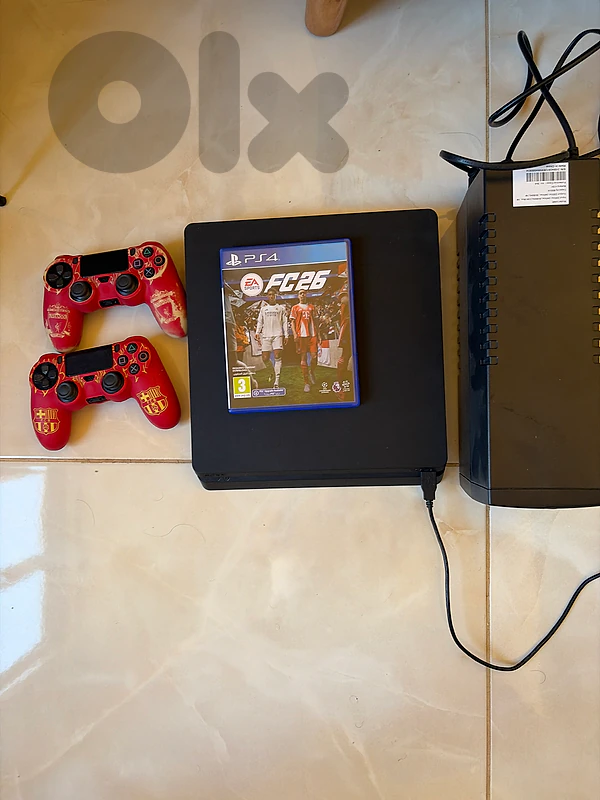 Ps4 Slim + FC Mobile 26+ 2 controllers + UPS