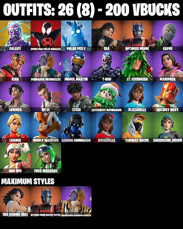 fortnite account with galaxy skin