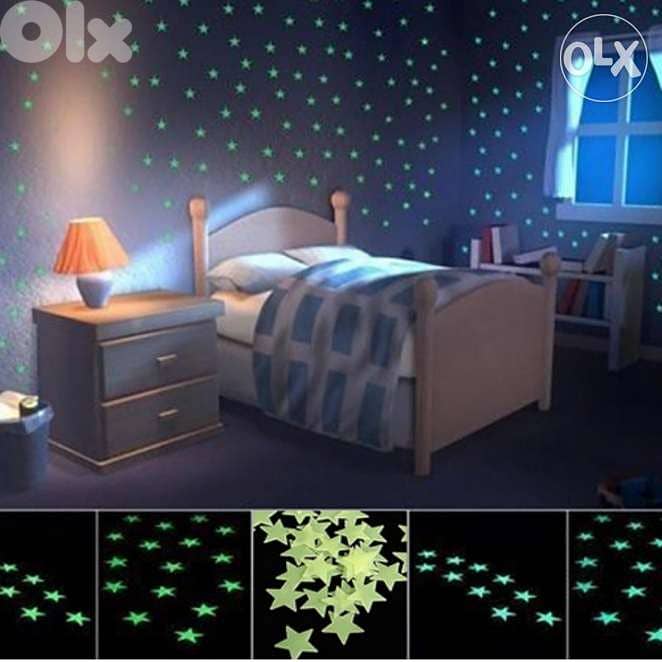 luminous wall snowflakes and stars 8